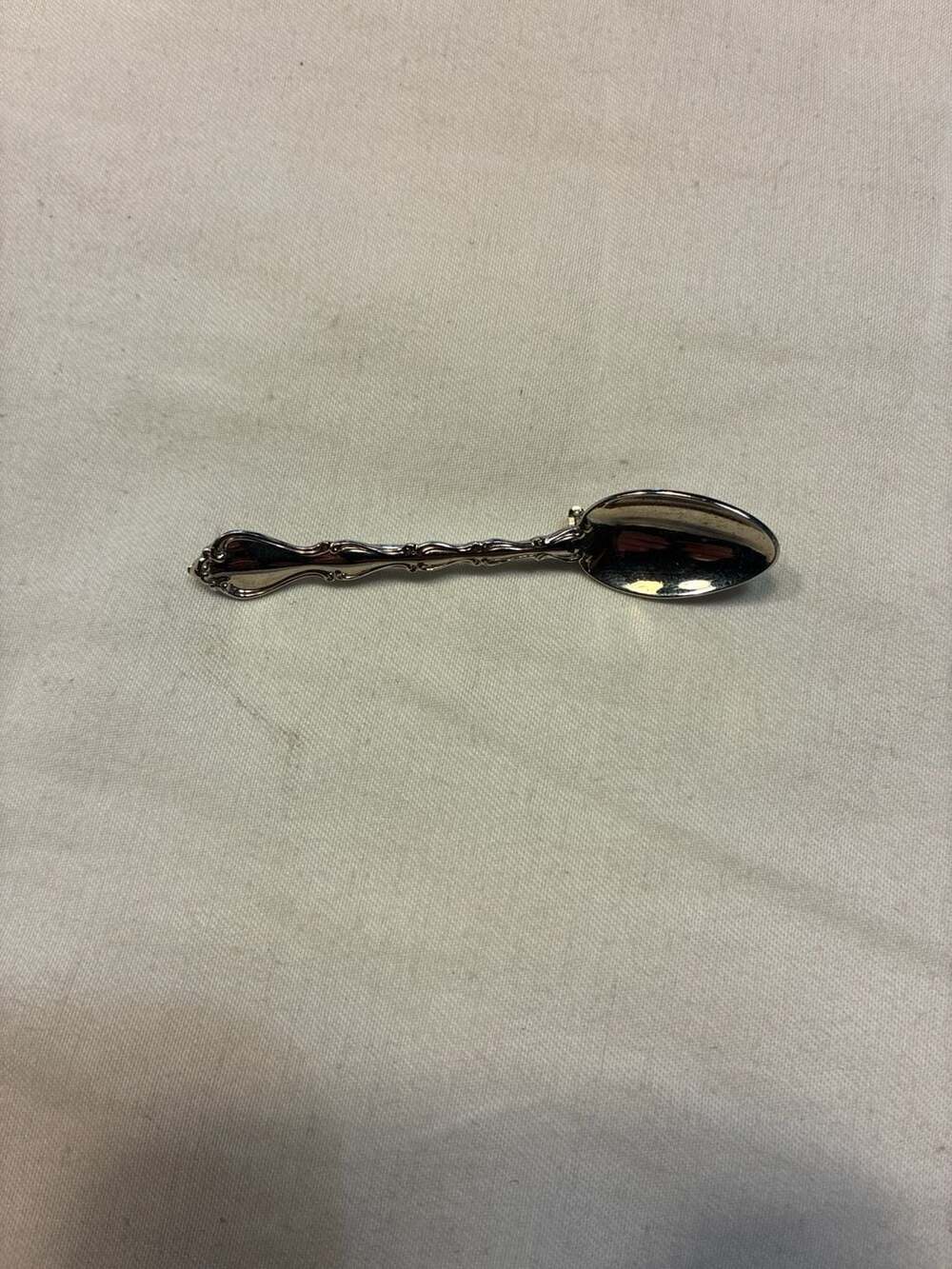Vintage Towle Old Master Sterling Silver Salt Spoon Pin Brooch